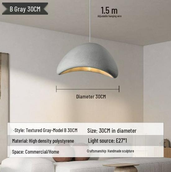 Japanese Cream Style Chandelier for Duplex Lofts, Restaurants, Bars, and Homestays