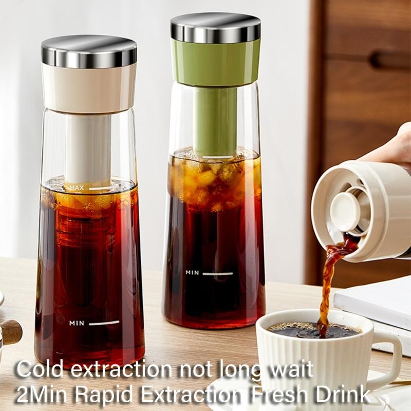 Insulated Travel Pitcher For Iced Coffee Teas Leak Proof Lid Durable Stainless Steel Outdoor Camping Hiking Accessories