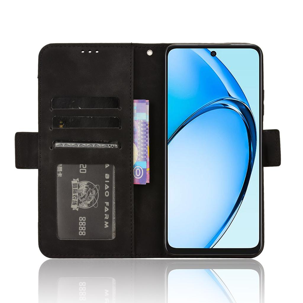 For Oppo A60 4G Case with Multiple Card Slots PU Leather Flip Stand Cell Phone Cover