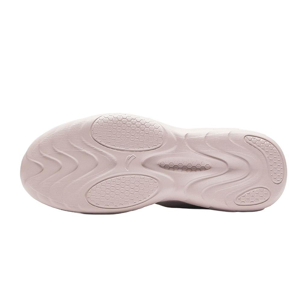 Anta Versatile Simple Non-Slip Breathable Lightweight Low-Top Training Shoes Women sneaker White Gray Pink 122347793S-4