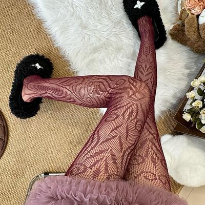 Y2K Women Fishnet Tights Women Sexy Thigh High Stockings Mesh Patterned Fishnet Leggings Pantyhose for Halloween