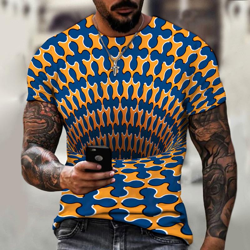 3D Men's and Women's Short sleeved Summer Street Fashion T-shirt