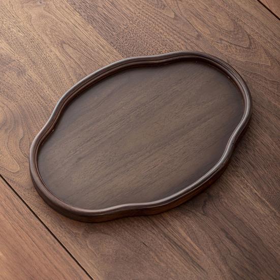 Bamboo Serving Tray Fruit Platter Tea Cup Storage Tray Multi-Purpose Snack Platter for Fruit