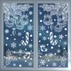 Juldekaler Vinter Snöflinga Älg Statiska Dekaler Julfest Tillbehör Hänge Presentask Fönsterdekaler