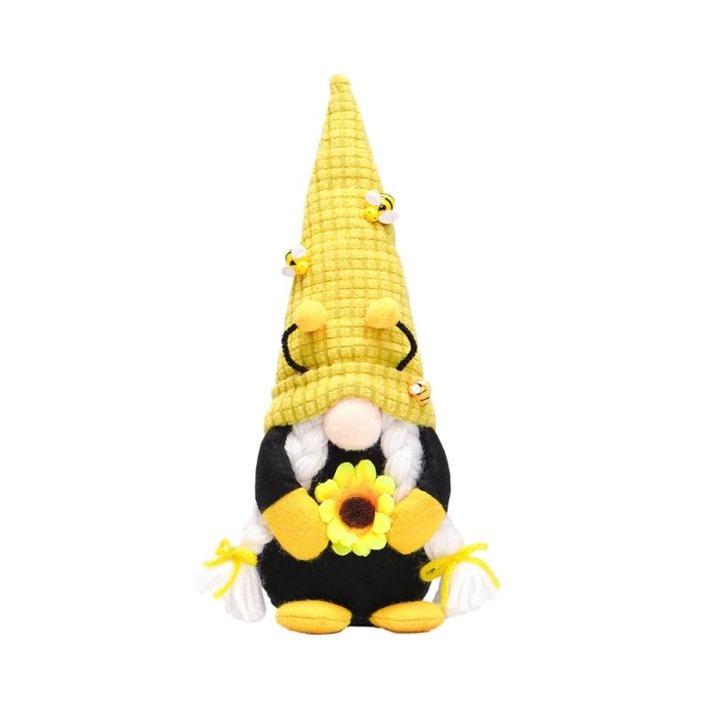 Sunflowers Gnomes Doll Bees Tomte Swedish Nisse Scandinavian Decoration Rudolph (Sunflowers) Honeybee Flower
