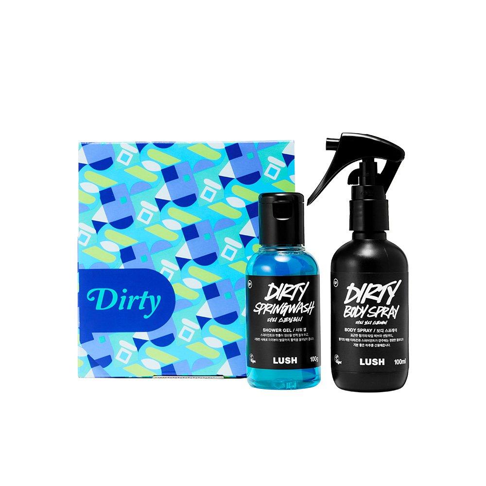

[LUSH] Dirty - Gift (144 Dirty Body Spray 100ml, Dirty Spring Wash 100g)