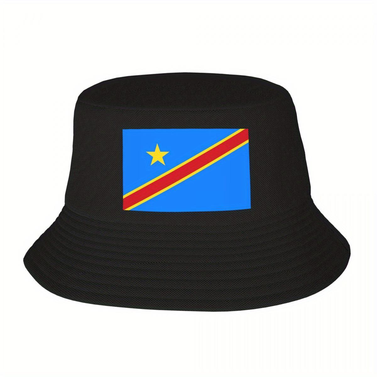 

Custom Republic Of The Congo Flag Bucket Hat Unisex Women Outdoor Sun Summer Fishing Cap