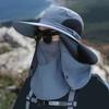 1Pcs Full Face Cover Fishing Hat Sun Cap Summer Hat Outdoor Anti UV Hiking Hat  Women Men