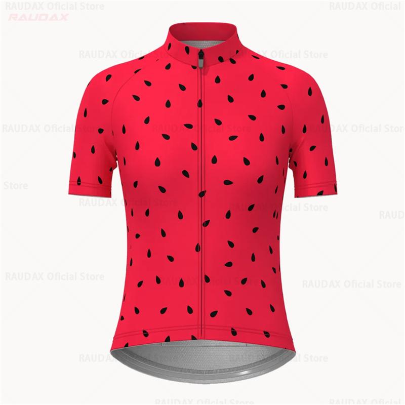 Watermelon Pink Women's Cycling Kit Summer Short Sleeve   Anti-UV Woman Jersey Maillot Ciclismo Mujer 2026 Summer Breathable Cycling Suit Set