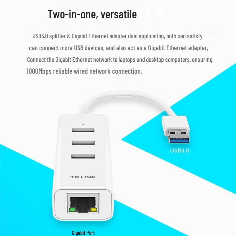 TP-LINK TL-UG313 USB 3.0 Gigabit Ethernet Adapter Hub