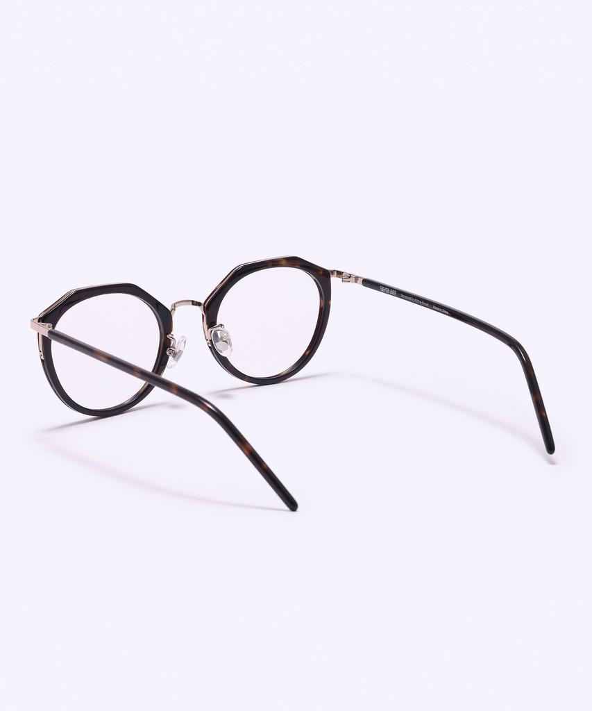 Alloaiweeo [Silverbite] Sbg9603 1824G Margaret Soltex Tortoise Eyeglass Frame Blue Light Lens Selection