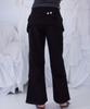 ROSEFRANTZ Skirt Layered Bootcut Pants [Black]