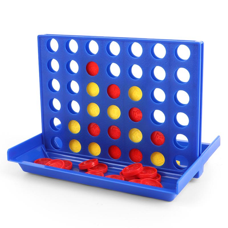 Children's Small Trumpet 3D Connect Four Gobang Board Game Parent-Child Competitive Toy Educational Puzzle Game