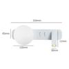 LED Wall Light With Switch Adjustable Spotlight Glass Wall Sconce Lamp For Bedroom Bedside Light Fixture Wall Decor White