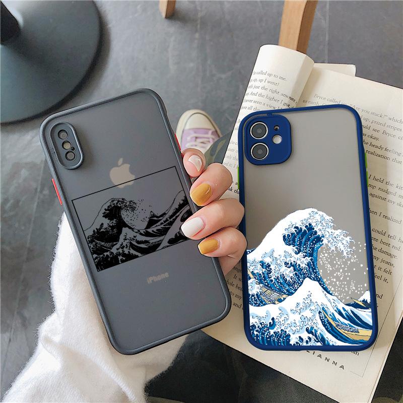 Magic surfing for iphone X XS MAX XR Big Wave of kanagawa Cover Anti-fall case For iPhone 15 13 12 11 14 pro MAX 7 8 Plus SE2