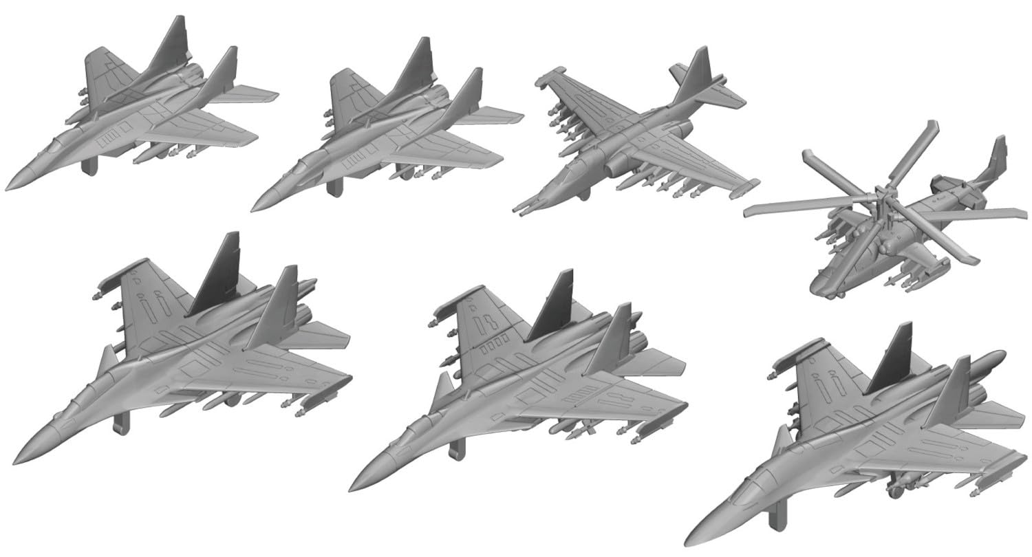 

Pit Road Серия Skywave Набор самолетов ВВС России 2 Пластиковая модель S83 1/700 (Самолет)