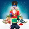 Inflatable Toy Soldier Nutcracker Christmas Inflatable Model Luminous Inflatable Model Christmas Atmosphere Decoration Model