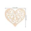 10/20/50/100pcs Wooden Slices Christmas Wood Pieces Wood Heart Embellishments Pendant Crafts Ornament DIY Crafts Accessories