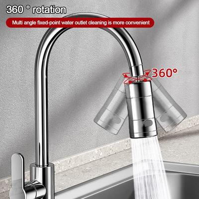 Anti-splash Kitchen Faucet Nozzle Water Saving 2-Mode Adjustable Splash Proof Faucet 360°Rotation Tap Spray Water Outlet Taps