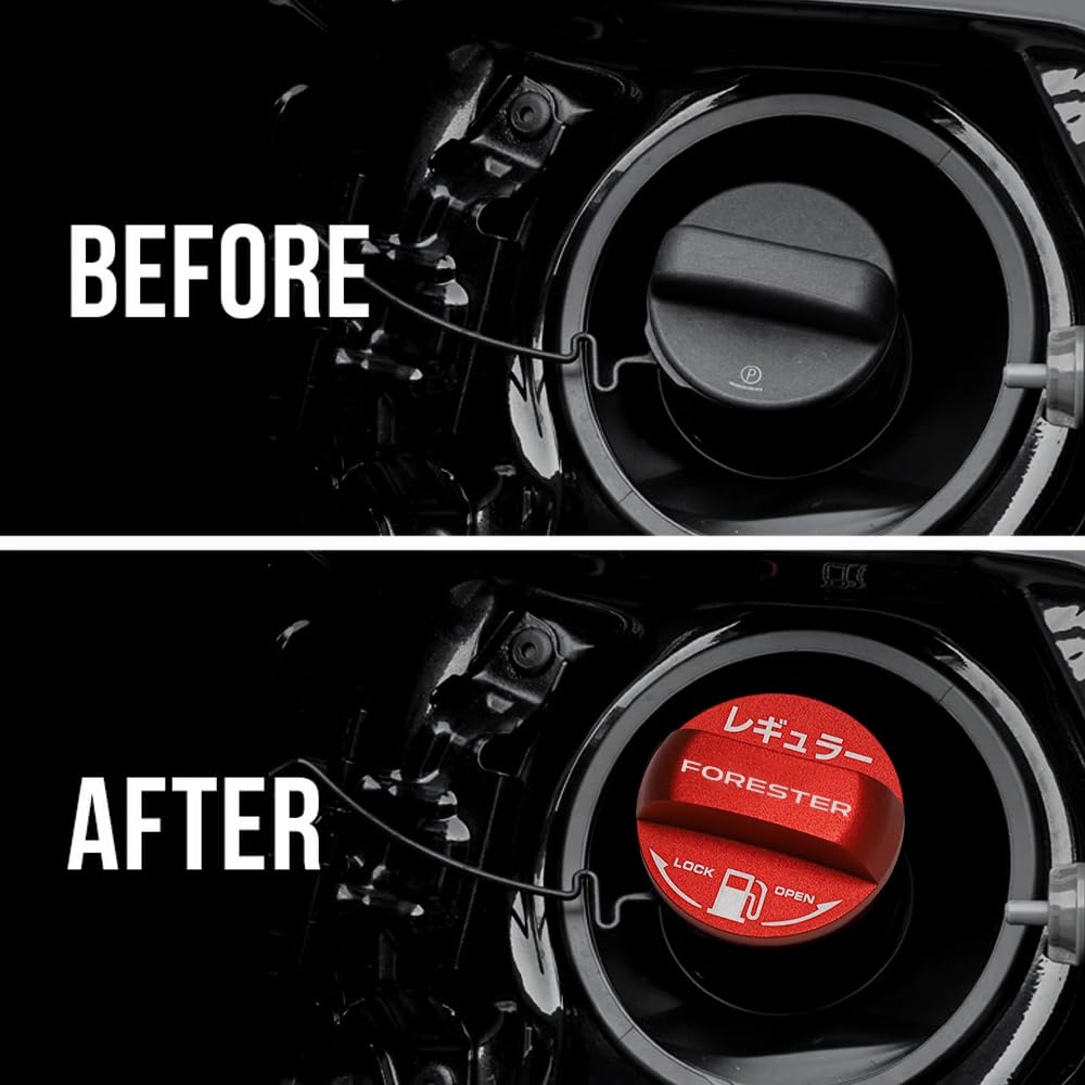 XIKER Subaru Forester SL Series Fuel Cap Cover, Dress Up, Aluminum Fuel Vent Cap,