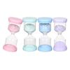 ALLMIRA Sand Timer Hourglass Set of 4, 5 Minute, 10 Minute, 15 Minute, 30 Minute Timers for Kids, Colorful Sand Timer, Desktop Hourglass, Kitchen, Coo