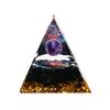 Orgonite Crystal Object, Orgone Pyramid Tower, Energy, Nature, Reiki, Healing, Chakra, 6cm x 6cm (20)