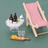 1 Set 1/12 Dollhouse Resin Mini Ice Bottle Kit Simulation Drink Model Toy Miniature Landscape Decoration Diy Accessories