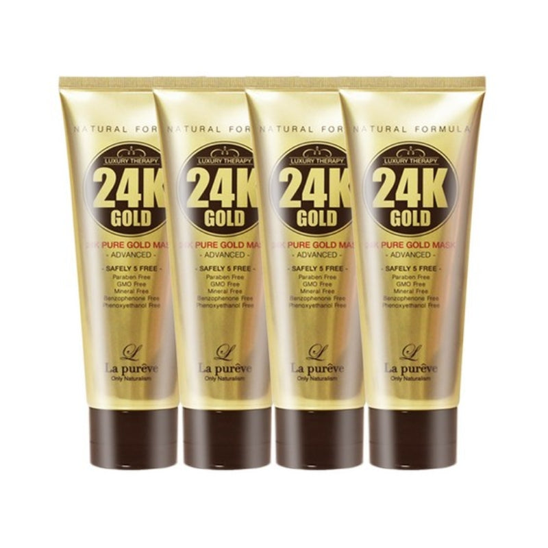 La Pureve 24K Pure Gold Mask Pack 100ml*1Pc/2Pcs/3Pcs/4Pcs