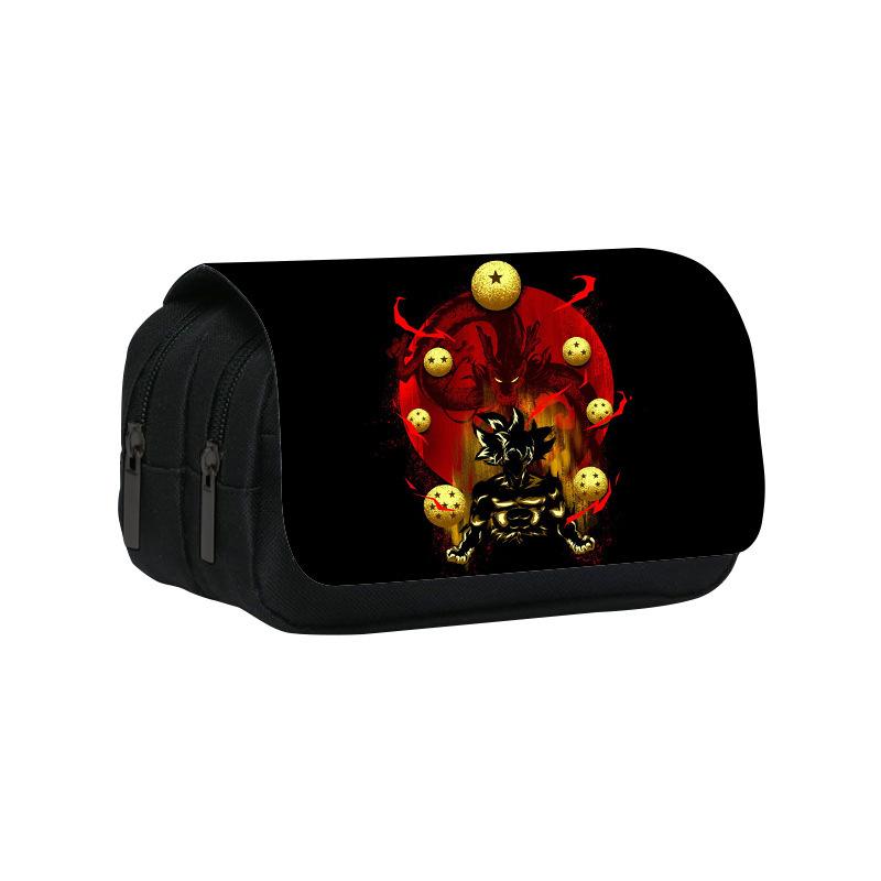 Dragon Ball Goku Anime Pencil Case Big Pencil Bags Stationery Pen Case For Boys Trousse Double Layer School Pencil Case