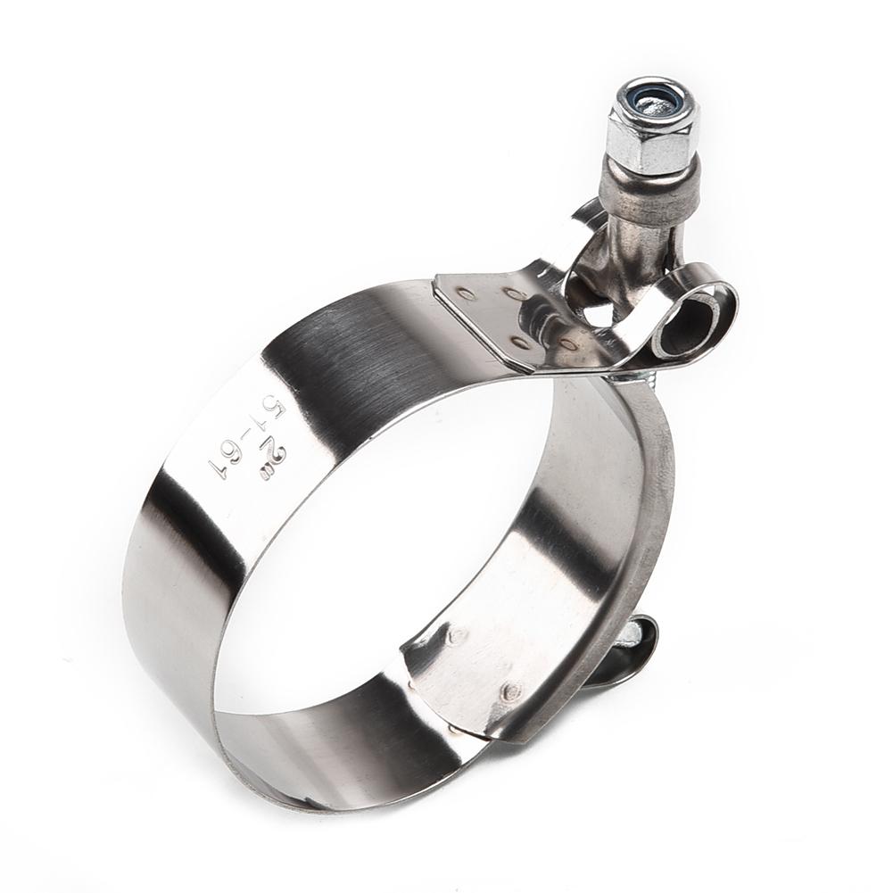 Teile Auspuffrohr Clamp Motorrad Hinten 2In 51mm Band Edelstahl
