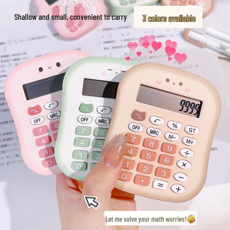 Silent 12-Digit Mini Calculator: Stylish and Cute for Financial Accounting