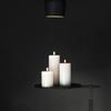 Bougie led 8x15cm - uyuni - blanc -