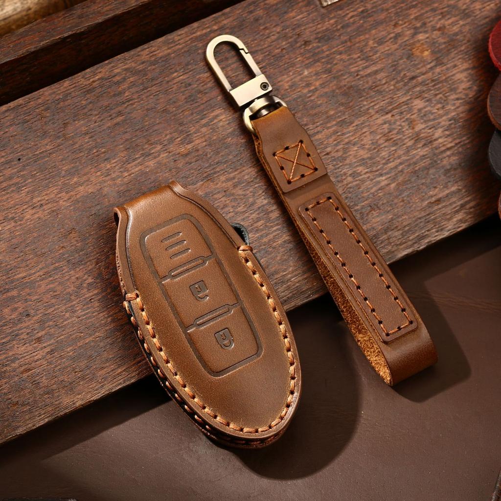 2020 New Car Key Bag Is Suitable for Nissan Xuanyi Teana Qijun Tiida Handmade Leather Key Bag