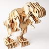 3D Wooden Puzzle Dinosaur Series Tyrannosaurus with Japanese Instructions Tsukurundesu® Battery-Operated (D200 (Large))