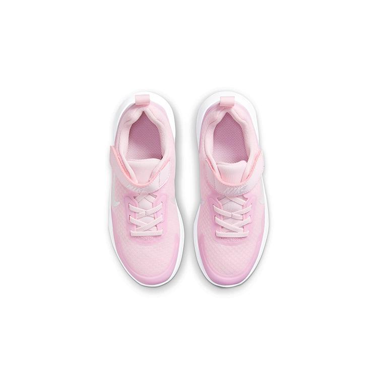 New Nike Wearallday Slip Resistant Cushioning Low Top Running Shoes Pink White Children Aged 3 7 Years Old CJ3817-601