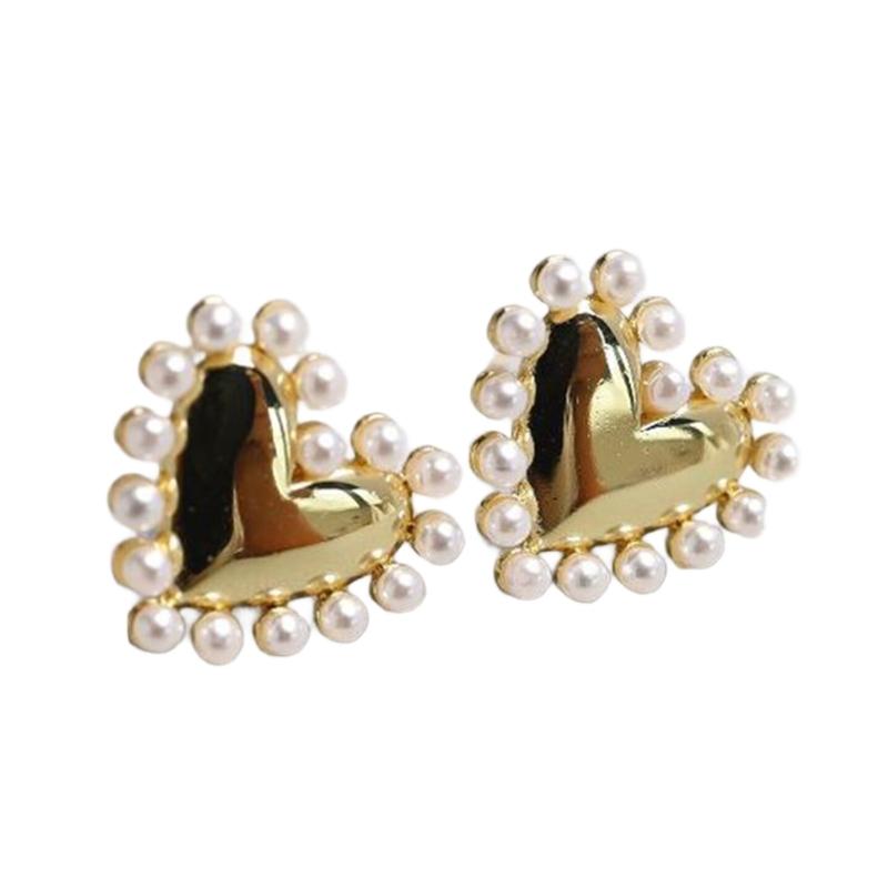 

Маленькие серьги-сердечки Стильные мультяшные украшения для ушей Серьги-пусеты в виде сердечек Аксессуары для ушей для модных студентов и профессионалов 1