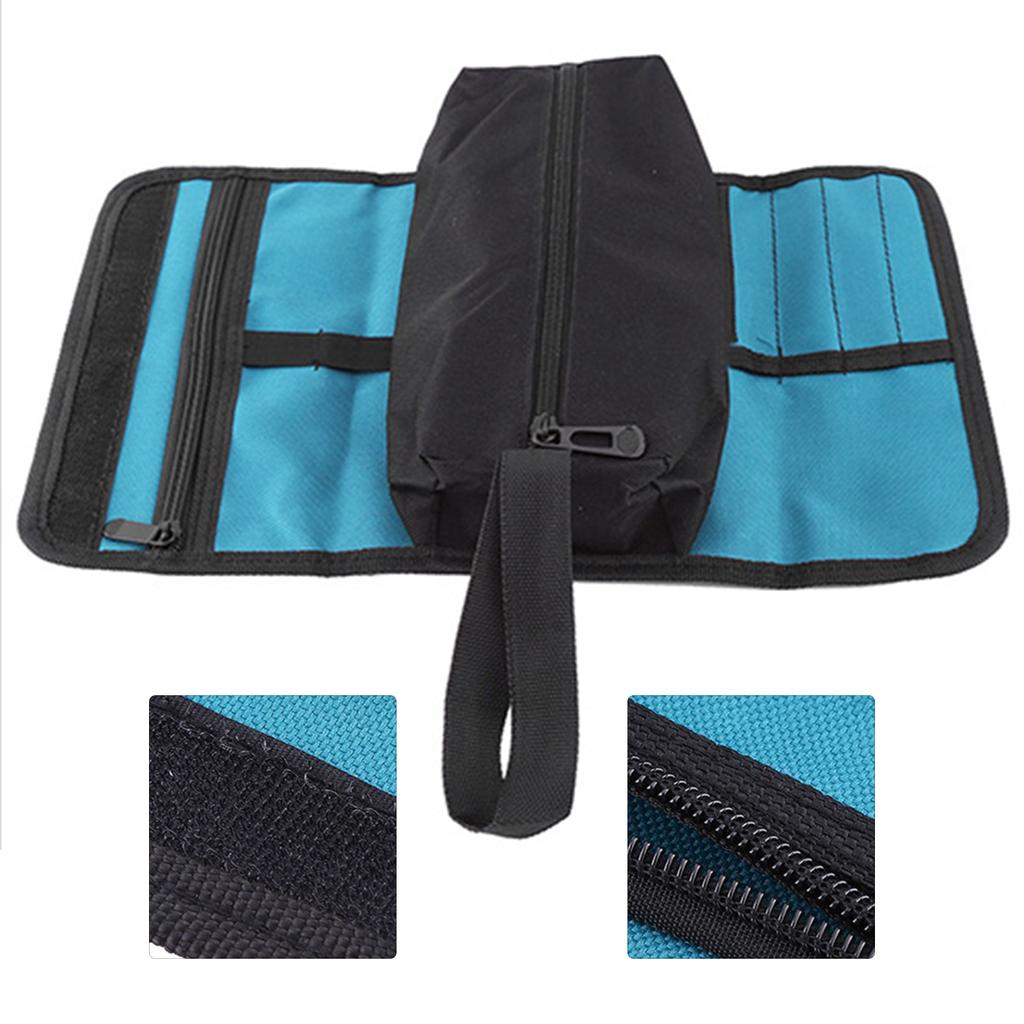 Electrician Tool Holder Electrician Bag Foldable Professional Electricians Tool Storage Holder Roll Bag Convenient Organizer