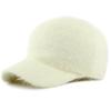 HT4928 Baseballkappe Gestrickte Weiche Kaninchenfellmütze Herbst Wintermütze für Männer Frauen Verstellbare Snapback-Kappe Männlich Weiblich Baseballmütze