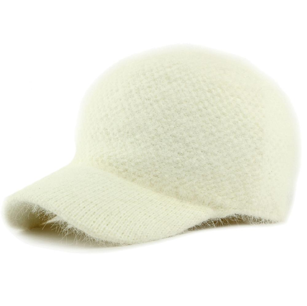 HT4928 Baseballkappe Gestrickte Weiche Kaninchenfellmütze Herbst Wintermütze für Männer Frauen Verstellbare Snapback-Kappe Männlich Weiblich Baseballmütze