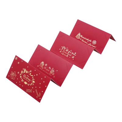 Christmas Fawn Red Envelope, Christmas Bronzing Folding Gift Envelopes