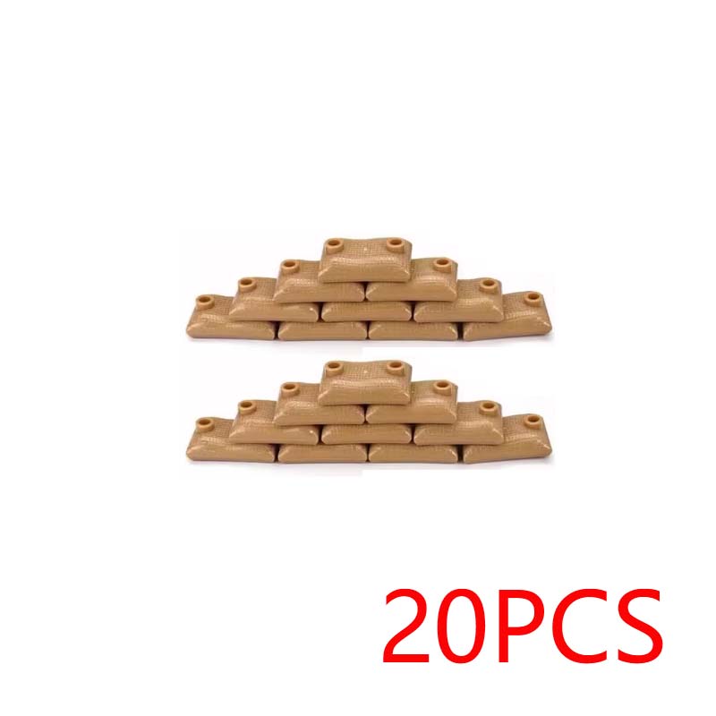 WW2 Military Scene Accessories Building Blocks Machine Gun Rifle Robot Wolf UAV MOC Bricks Toy