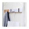 Living Room Coat Rack Hangers Household Items Creative Wooden Invisible Door Row Hook Foldable Clothes Bag Key Hanging Hook