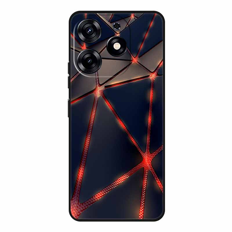 For Tecno Spark 20 Pro Case Wolf Soft Silicone TPU Back Cover Phone Cases For Tecno Spark20 Pro KJ6 Cute Animals Protector Funda