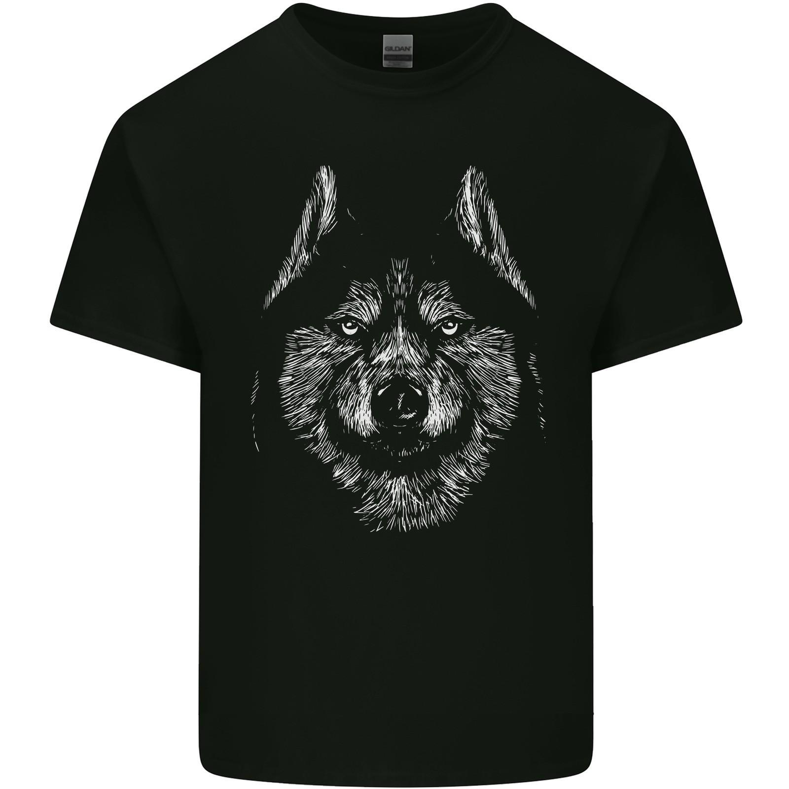 A Siberian Husky Mens Light Cotton T-Shirt S