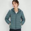 Winter new hooded down jacket women's light and thin women's jacket short light and fashionable white duck down