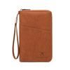 RFID Anti-Magnetic Passport Wallet with Long Zipper and Multifunctional Travel Storage
