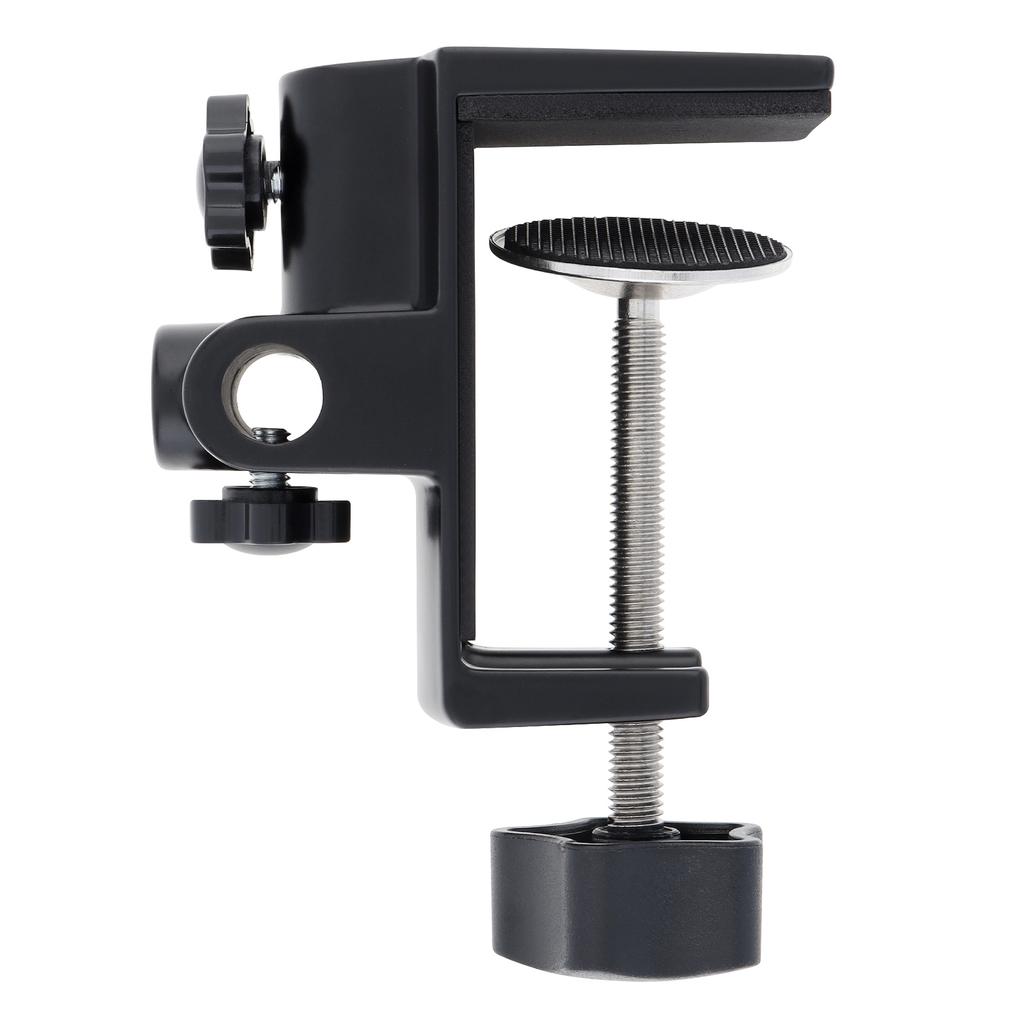 3-IN-1 Large Area Contact Table Mount Clamp Metal Desk Clamp Mic Clamp Holder for Microphone Suspension Boom Scissor Arm