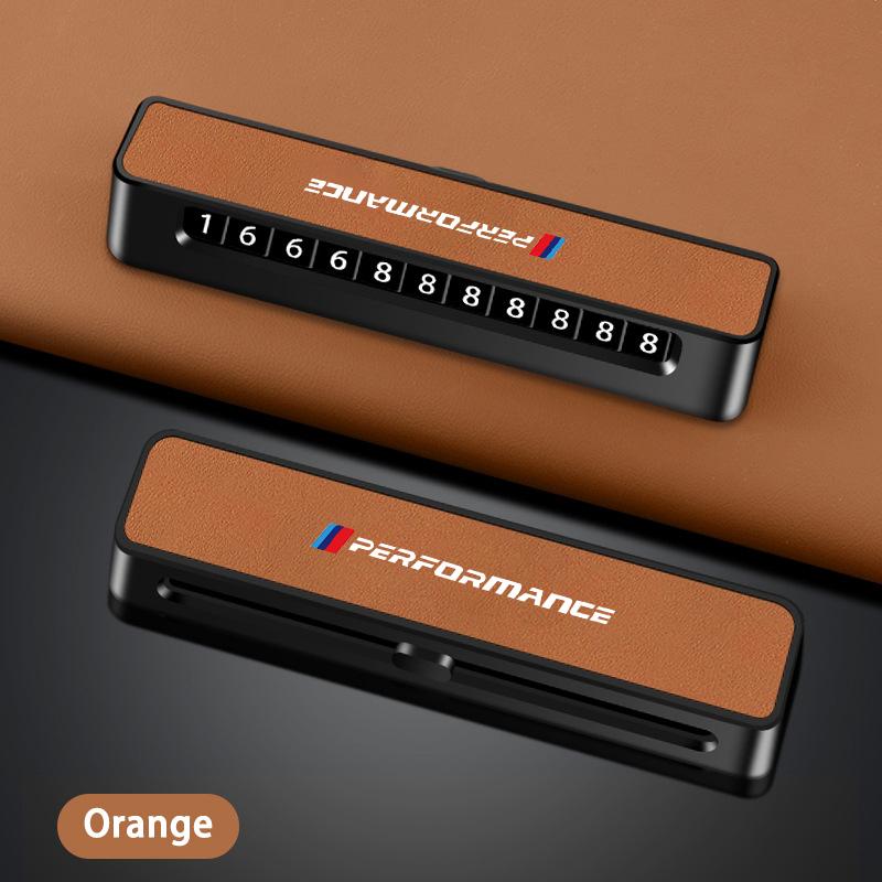 CMU2 Car Temporary Parking Card Phone Number Card Plate For BMW M Performance F20 F40 F22 F30 E90 F32 F06 F07 F46 E60 M5 Accessories