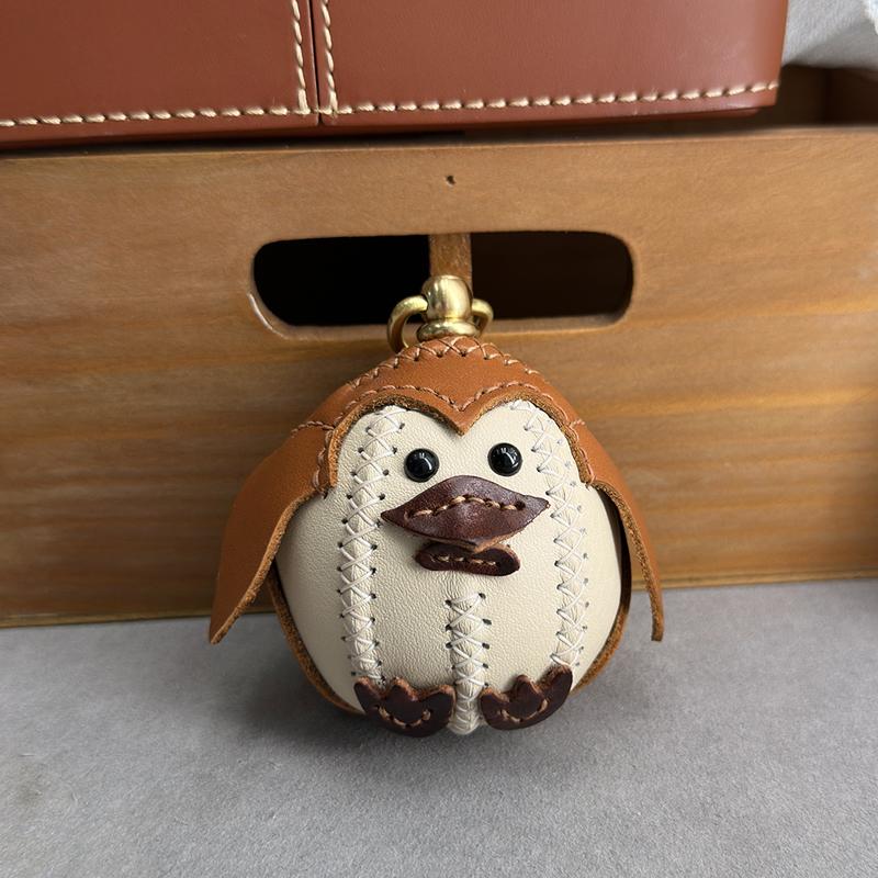 Genuine Leather Ornaments Ornament Penguin Doll Lovely Doll Gift Cowhide Display