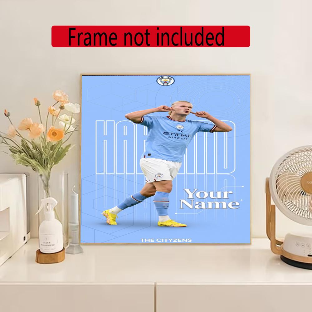 Haaland Customize Your Name Diamond Painting Round Diamond Rhinestones Mosaic Diamond Embroidery Wall Paintings Rhinestones Gift Frameless
